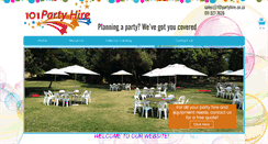 Desktop Screenshot of 101partyhire.co.za